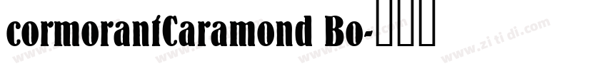 cormorantCaramond Bo字体转换